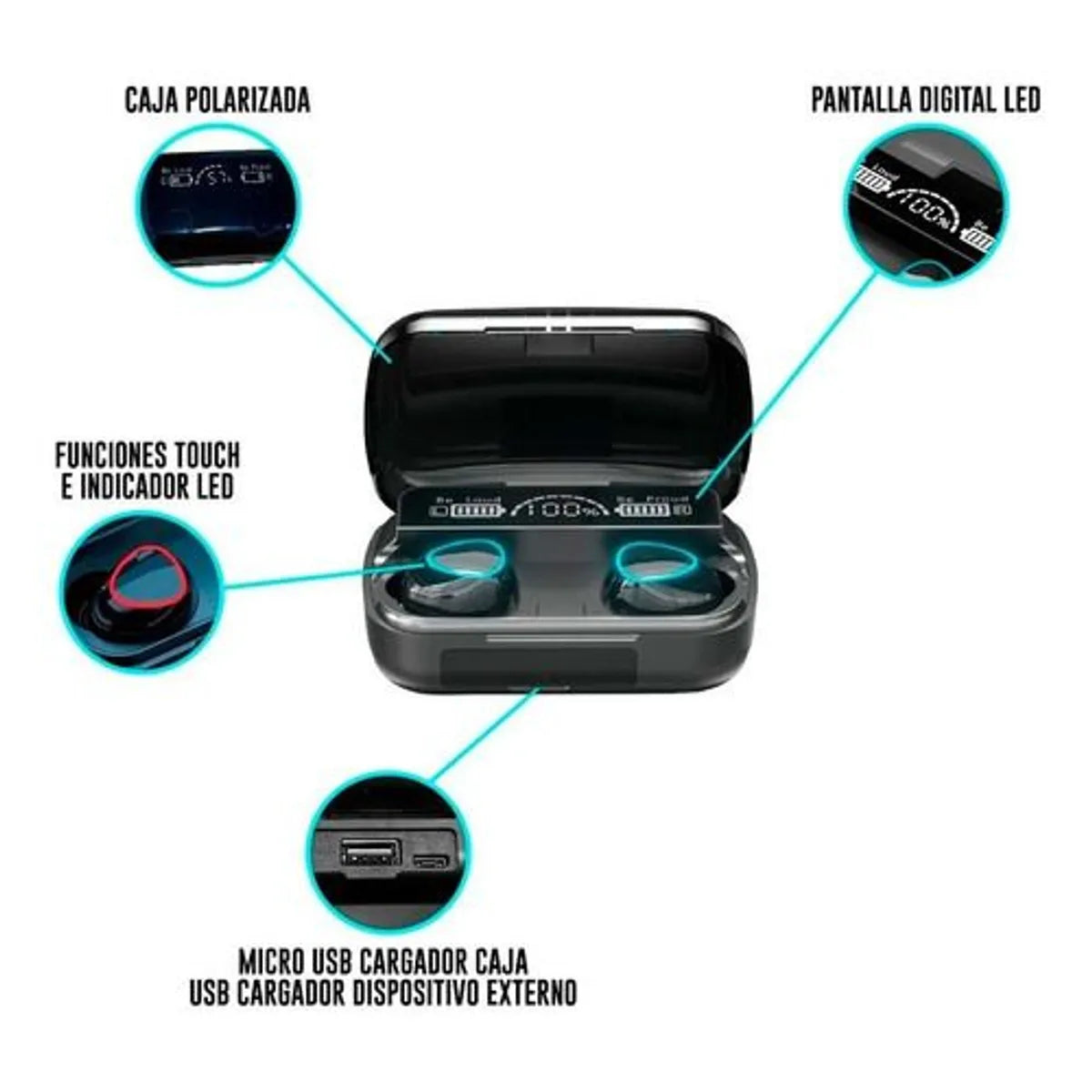 Audifono Inalambrico M10 Recargable